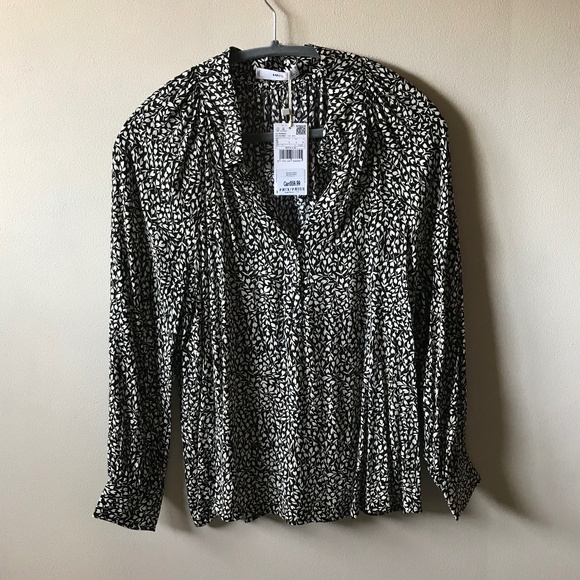 NWT Mango Flowy Floral Top Blouse - Picture 4 of 7